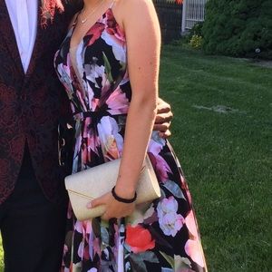Long Floral Prom Dress